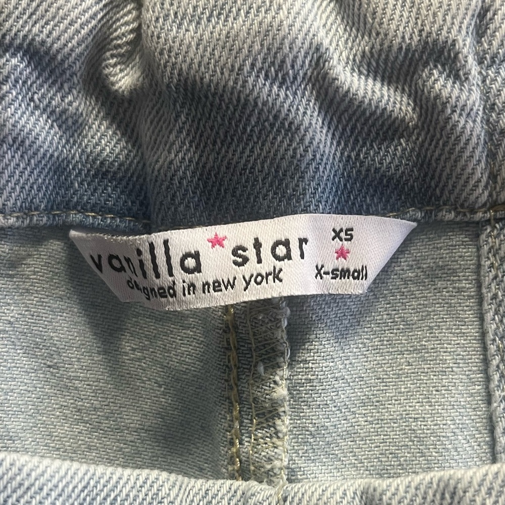 Vanilla Star Sky Blue Women's Denim Wide Leg Overalls | Jumpsuit - Picture 9 of 9